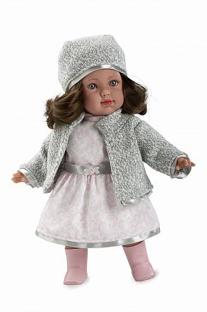 Мягкая кукла из серии Arias Elegance, смеется при нажатии на животик, в одежде, 38 см. 